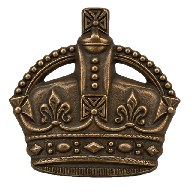 3/4 Inch Bronze Metal Crowns