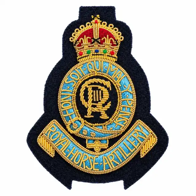 1st Royal Horse Artillery Officer Beret Badge (Tudor Crown)