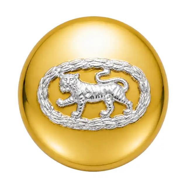 Royal Anglian Regiment Service Dress Anodised 40 Ligne Button