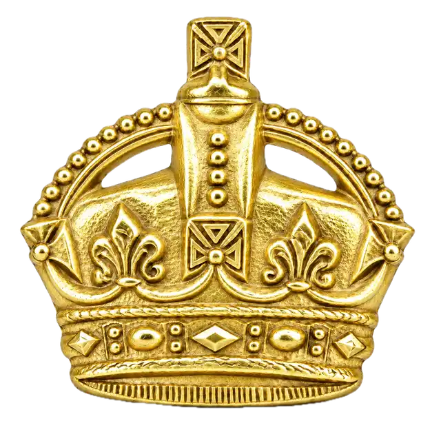 3/4 Inch Gold Metal Crowns