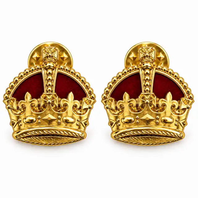 3/4 Inch Anodised Metal Crowns — Coloured Top