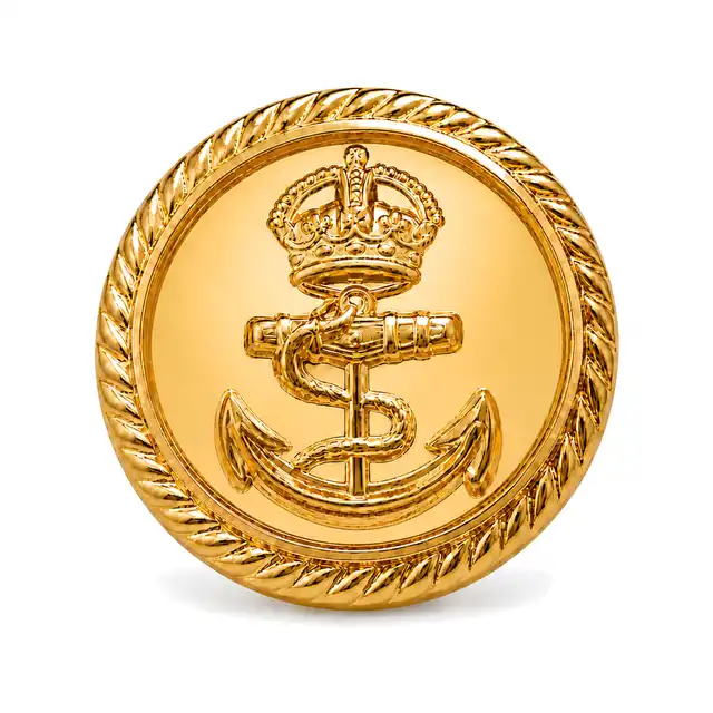 36 Ligne Gilt Front Button