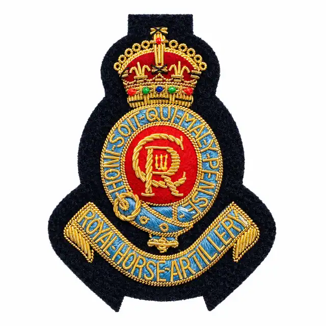3rd Royal Horse Artillery Officer Beret Badge (Tudor Crown)