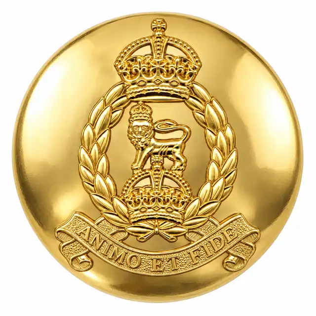 Adjutant General's Corps Screw Epaulette Button