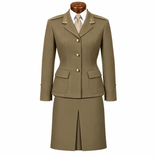 AGC female Service Dress with single centre-front skirt pleat