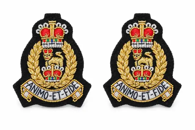 AGC SPS Embroidered Mess Dress Collar Badges