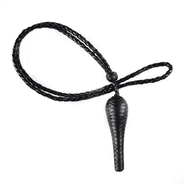 Black Leather Sword Knot