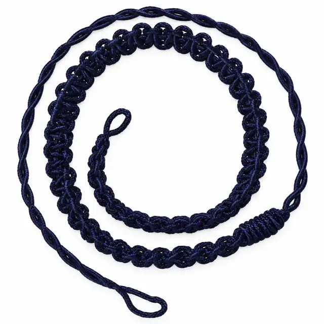 Blue Silk Lanyard (Male)