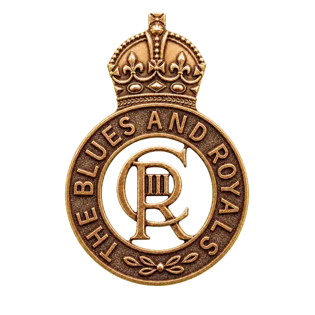 Blues and Royals No. 2 Khaki Hat Badge (FAD)
