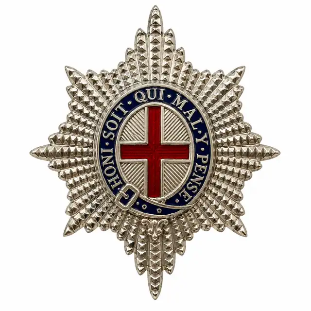 Coldstream Guards Large Forage-Cap Badge – Officers