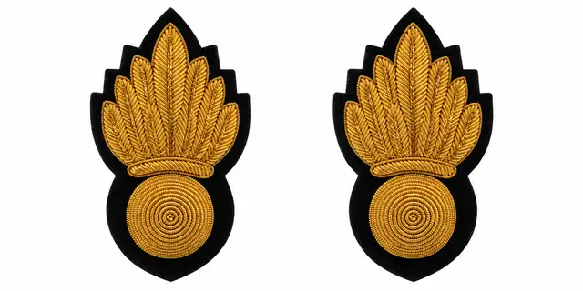 Corps of Royal Engineers Officer No. 1 Dress Collar Badges