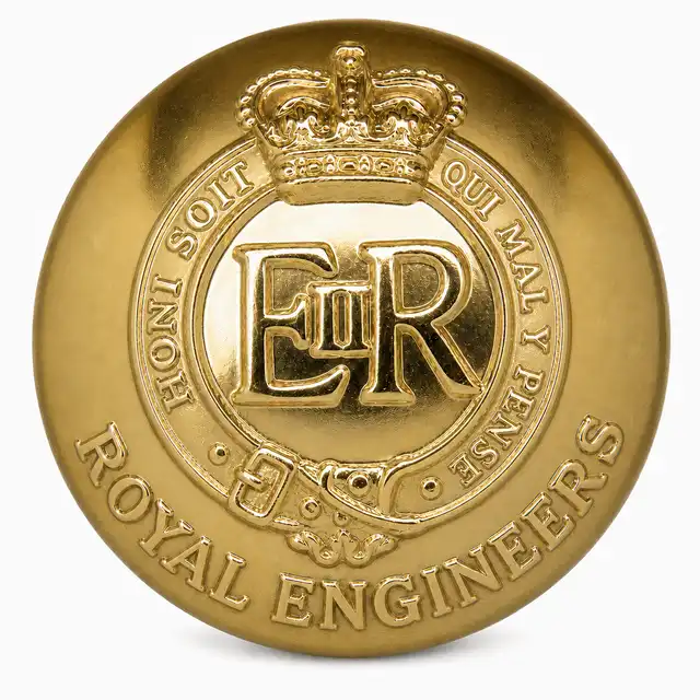 Corps of Royal Engineers 30 Ligne Anodised Button