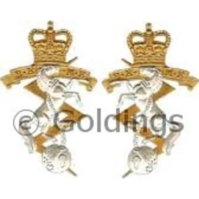 Corps of the Royal Electrical and Mechanical Engineers SNCO Mess Dress Collar Badges