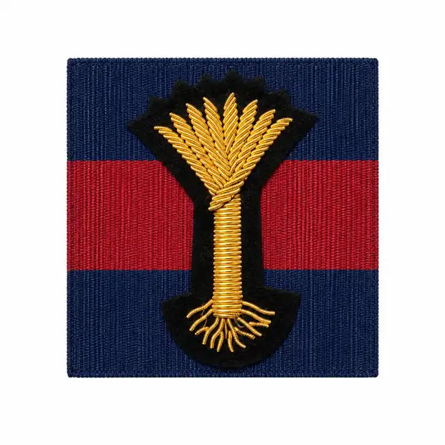 Embroidered Leek Beret Badge and Household Division Flash