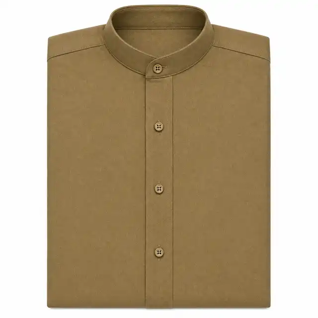 Fawn Collarless Shirt