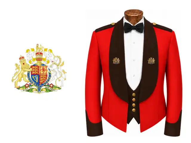 General Service Corps logo beside the male officer mess dress.