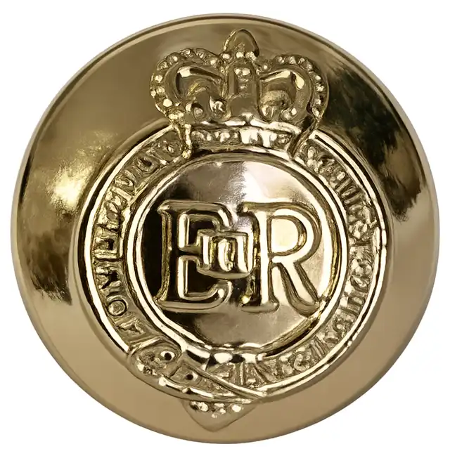 General Staff Royal Cypher Gilt 30 Ligne Small Button