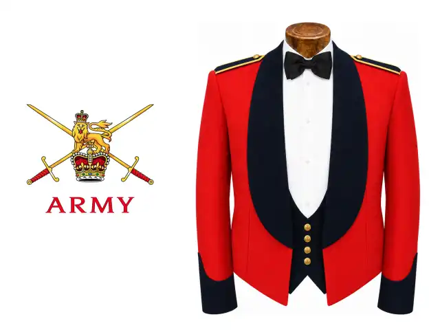 General Staff logo beside the male officer mess dress.