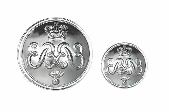 Honourable Artillery Company Infantry 40 Ligne Silver Anodised Button