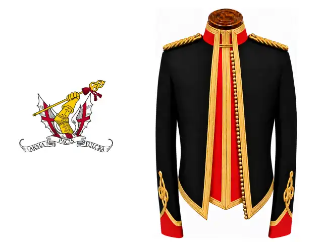 Honourable Artillery Company logo beside the male officer mess dress.