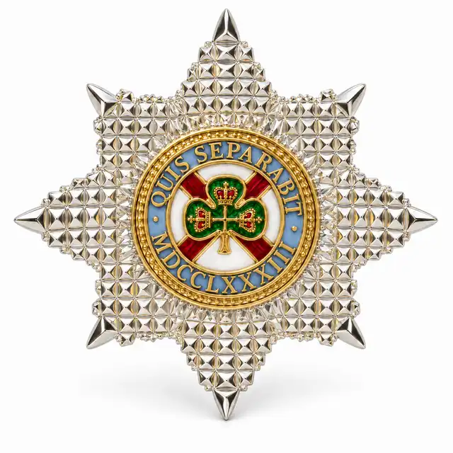 Irish Guards Large Forage-Cap Badge – Officers and Warrant Officer Class 1