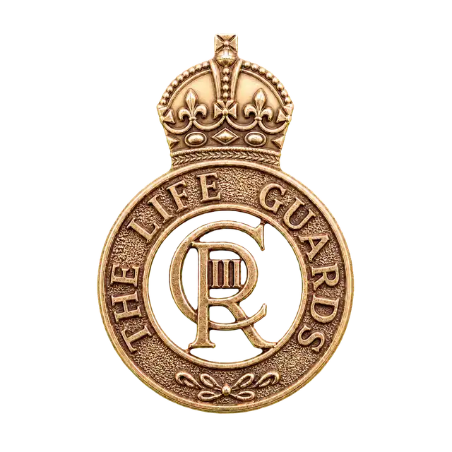 Life Guards No. 2 Khaki Hat Badge (FAD)