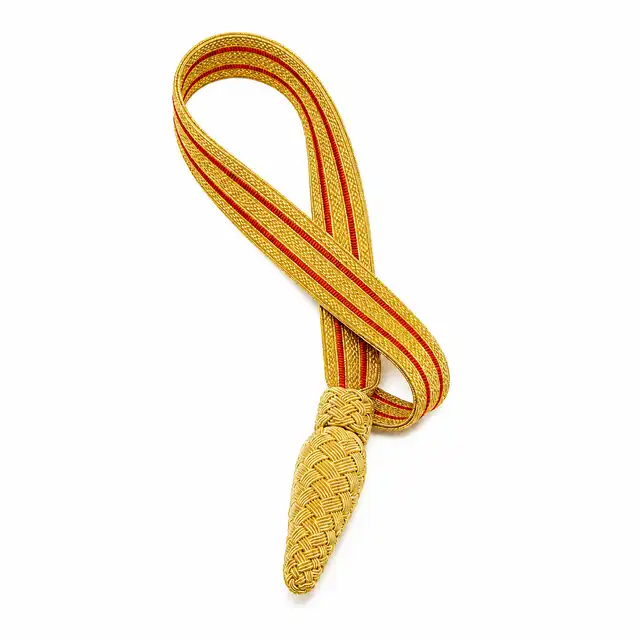 Mercian Gold and Crimson Ceremonial Sword Knot