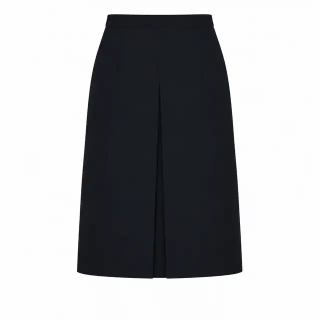 Royal Army Chaplains Department No.1 midnight-blue skirt with central inverted front pleat
