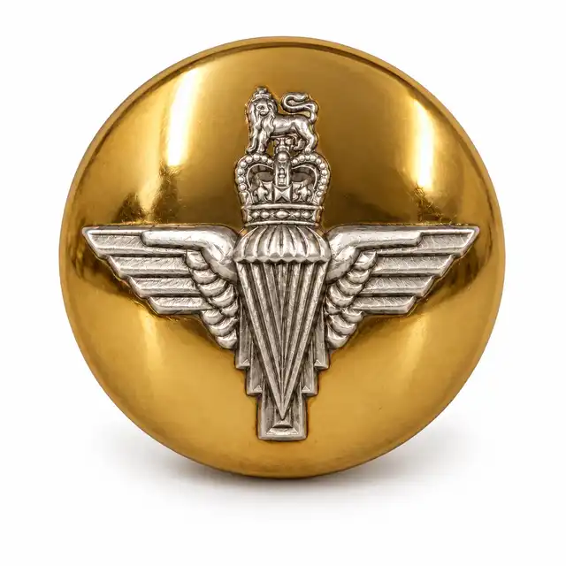 Parachute Regiment 22 Ligne Mounted Gilt and Silver Mess Button