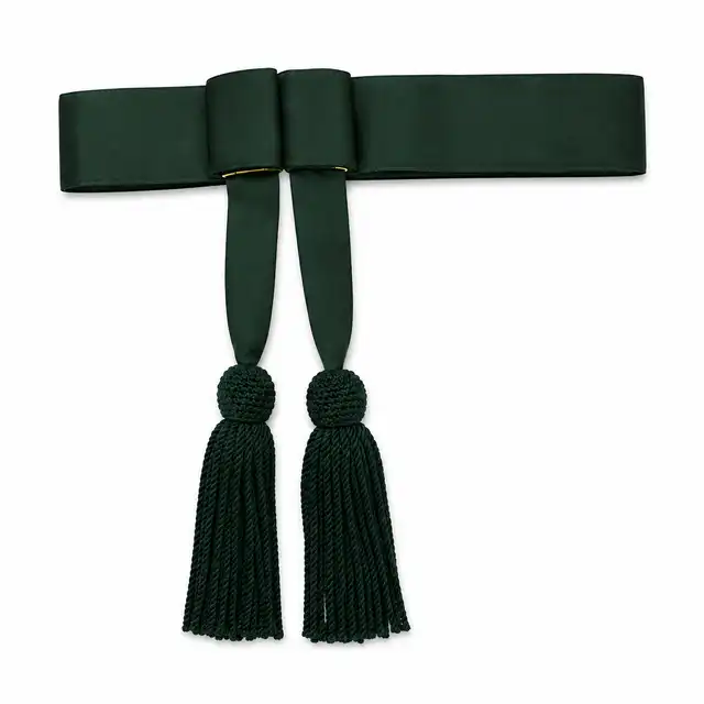 Piper-Green Silk Waist Sash