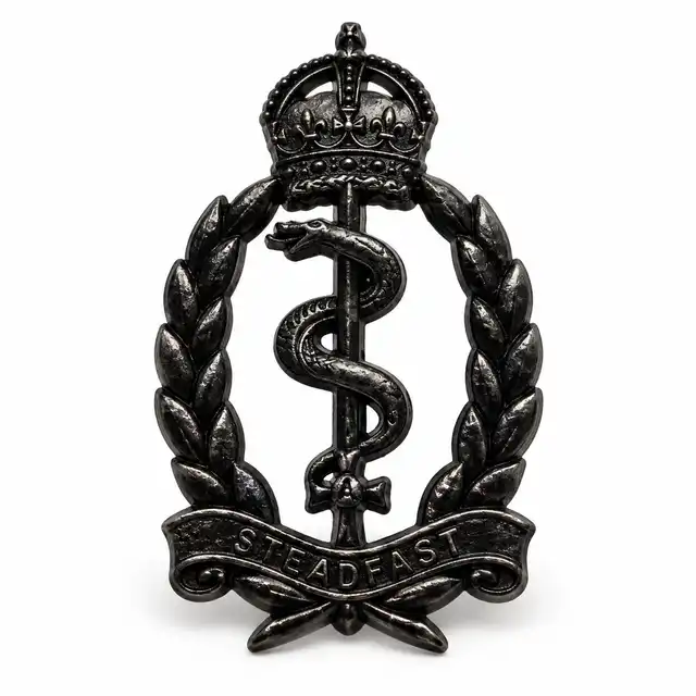 RAMS Officer’s No. 1 Dress Cap Badge — generated product illustration