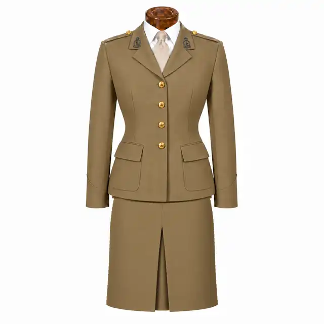 RAMS female Service Dress with centre-front pleat skirt