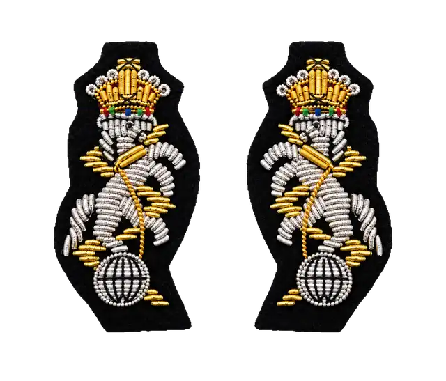 REME Male Officer Mess Dress Collar Badges