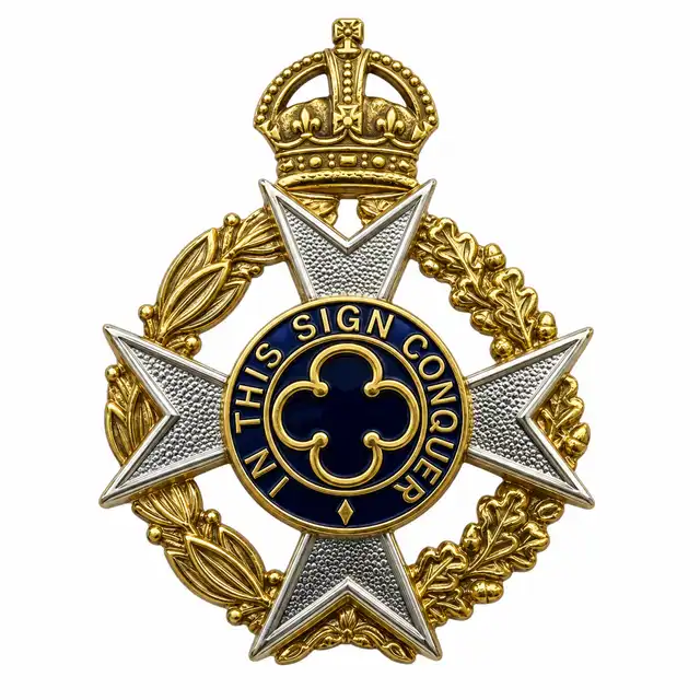 Royal Army Chaplains' Department Christian Chaplain Cap Badge