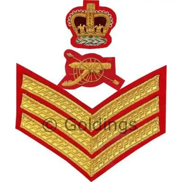 Royal Artillery Staff Sergeant Rank Badge