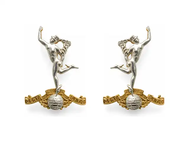 Royal Corps of Signals NCO Mess Dress Collar Badges