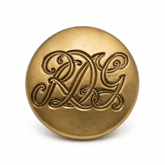 Royal Dragoon Guards 40 Ligne Flat-Top RDG Tunic Button