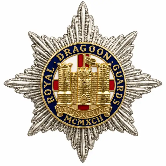 Royal Dragoon Guards Officer Cap Badge