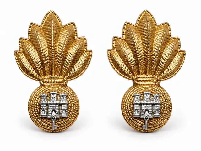 Royal Gibraltar Regiment Service Dress Collar Badges