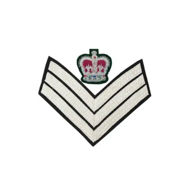 Royal Irish Regiment Staff Serjeant Rank Badge