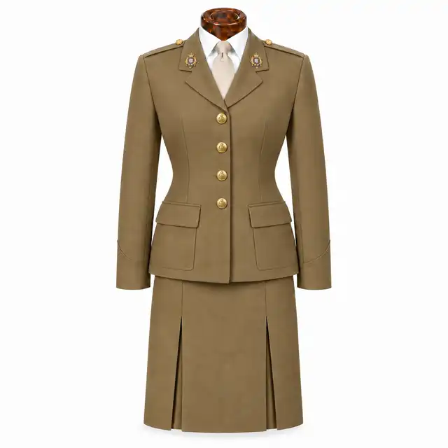Royal Logistic Corps officer service dress — female