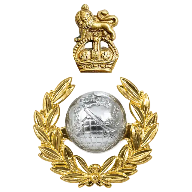 Royal Marines Officers and WO1s Two-Part Cap and Beret Badge