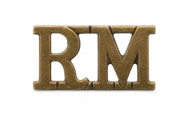 Royal Marines ‘RM’ Shoulder Titles