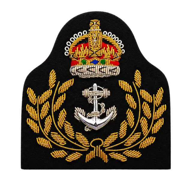 Royal Navy Warrant Officer Cap Badge