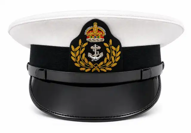 Royal Navy Warrant Officer Peaked Cap