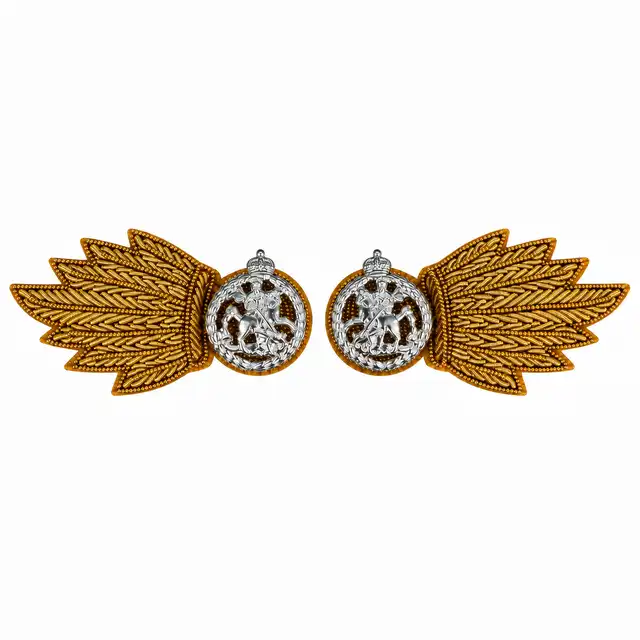 Royal Regiment of Fusiliers Officer Embroidered Collar Badges