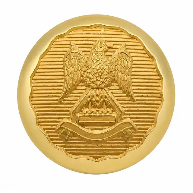 Royal Scots Dragoon Guards Gilt Eagle 30 Ligne No. 1 Dress Tunic Button