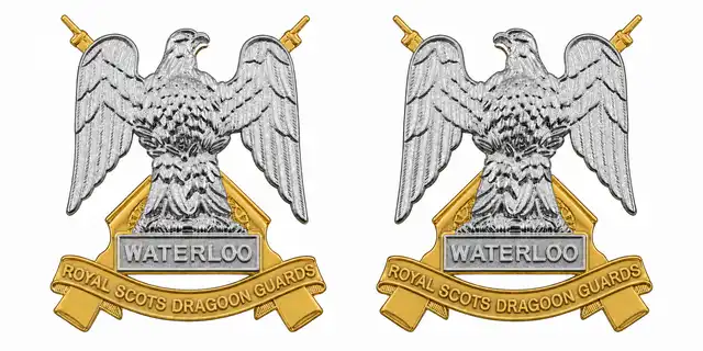Royal Scots Dragoon Guards Service Dress Collar Badges