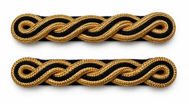 Royal Tank Regiment Black and Gold Mess Shoulder Cords