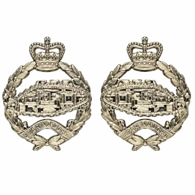 Royal Tank Regiment SNCO Mess Dress Collar Badges
